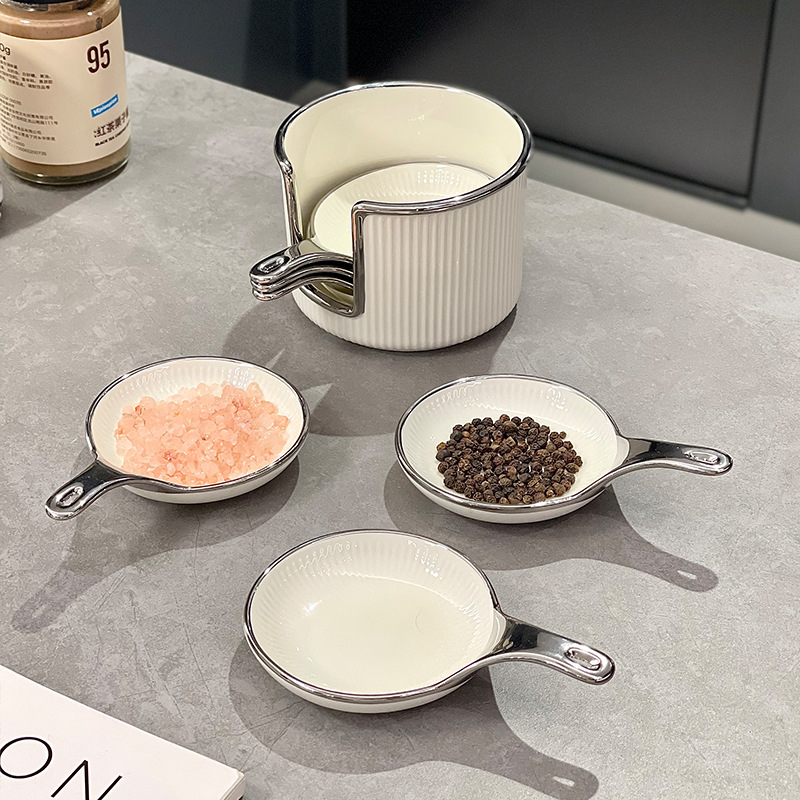 Set din porțelan Nordic pentru sosuri, pentru uz casnic, pentru hot pot
