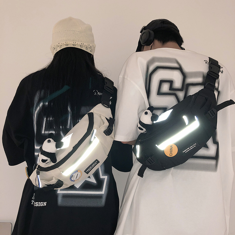 Muška prsna torbica u Harajuku stilu, svestrana crossbody torba velikog kapaciteta, za vanjsku vožnju bicikla