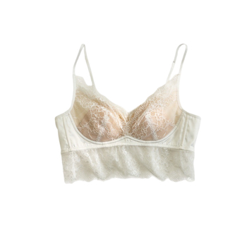 JCSILK Francuski stil: trokutaste košarice, svilen wrap, tanki svilen cami grudnjak za mali bust