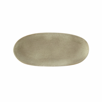 Farfurie ovală lungă din ceramică, formă neregulată, stil retro luxos pentru sushi și feluri reci