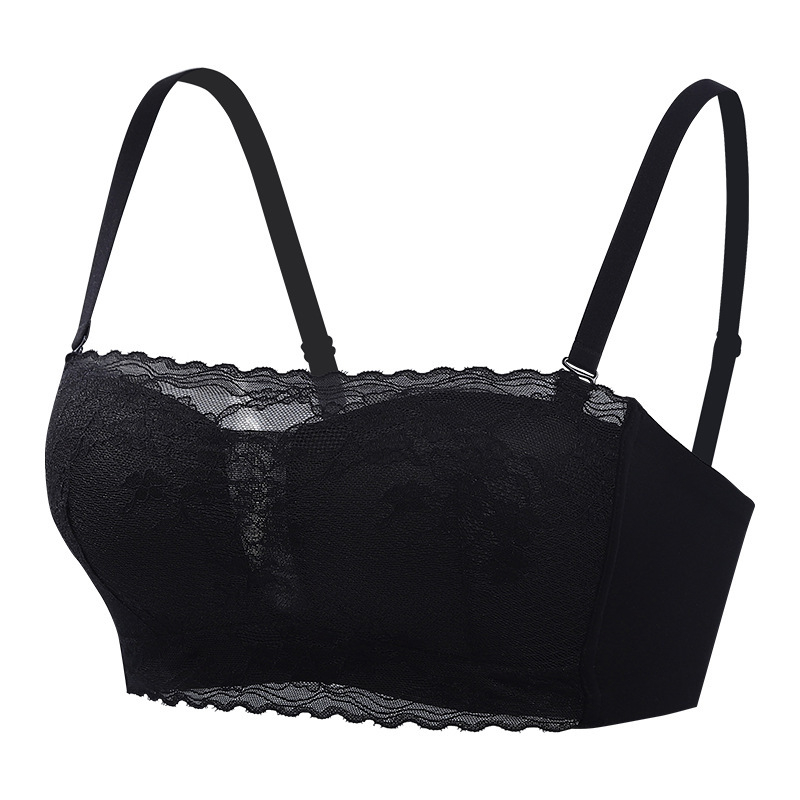 Tube Top grudnjak s podstavom od Mulberry Silk, bežični, tanak ljetni oblik, prozračan, podesive naramenice, bez šavova