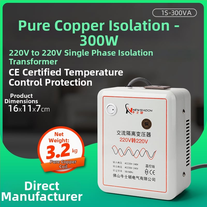 Izolačný transformátor z čistého medeného materiálu 220V na 220V so výstupmi 36V, 48V, 24V, 12V, toroidálny