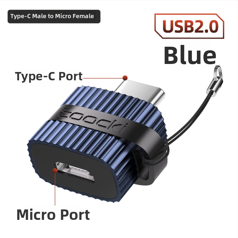 Toocki USB 3.0 A mužský adaptér na USB-C ženský pre notebooky OTG, s vertikálnou textúrou