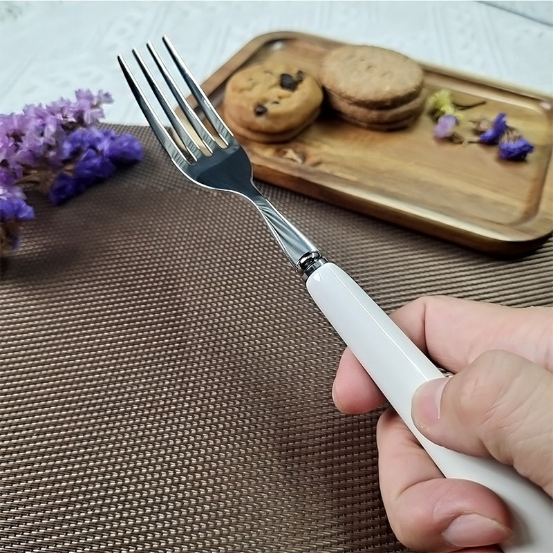 Furculă de dining din oțel inoxidabil 304, 8 inchi, 18/10, stil occidental, grosime sporită