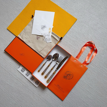 Set de tacâmuri în stil occidental din oțel inoxidabil 304, cu motif coloană romană, cuțit, furculiță, lingură, 2/3/4 piese