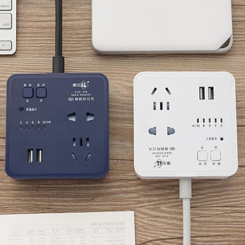 Pametni USB produžni kabel s zaštitom od preopterećenja, tajmerom i programiranjem, višenamjenski stolni punjač