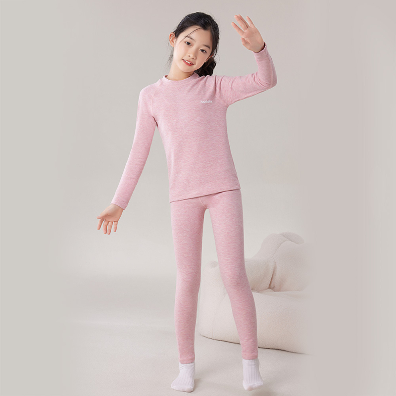 Lyocell termál pizsamakészlet fleece-sel lányoknak – Koreai stílus, két részes