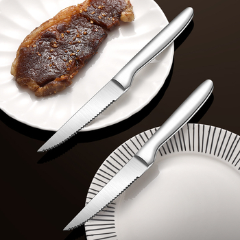 Source Fe Yi cuțit de steak din oțel inoxidabil – pentru uz casnic, tacâmuri occidentale, cuțit de steak profesional
