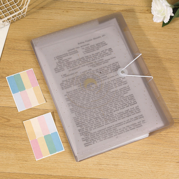 Dosar A4 cu stele bronzate, stil retro, pentru elevi, cu mai multe compartimente pentru organizarea documentelor