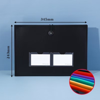 Geantă acordeon cu mai multe compartimente, PP impermeabil, organizator colorat pentru documente de birou, 25 compartimente, dimensiuni 33×24 cm.