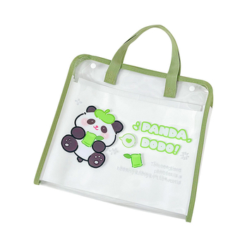Dosar acordeon Capybara, design panda drăguț, mapă școlară portabilă pentru organizarea lucrărilor, dimensiune mare 30,5 x 33 cm