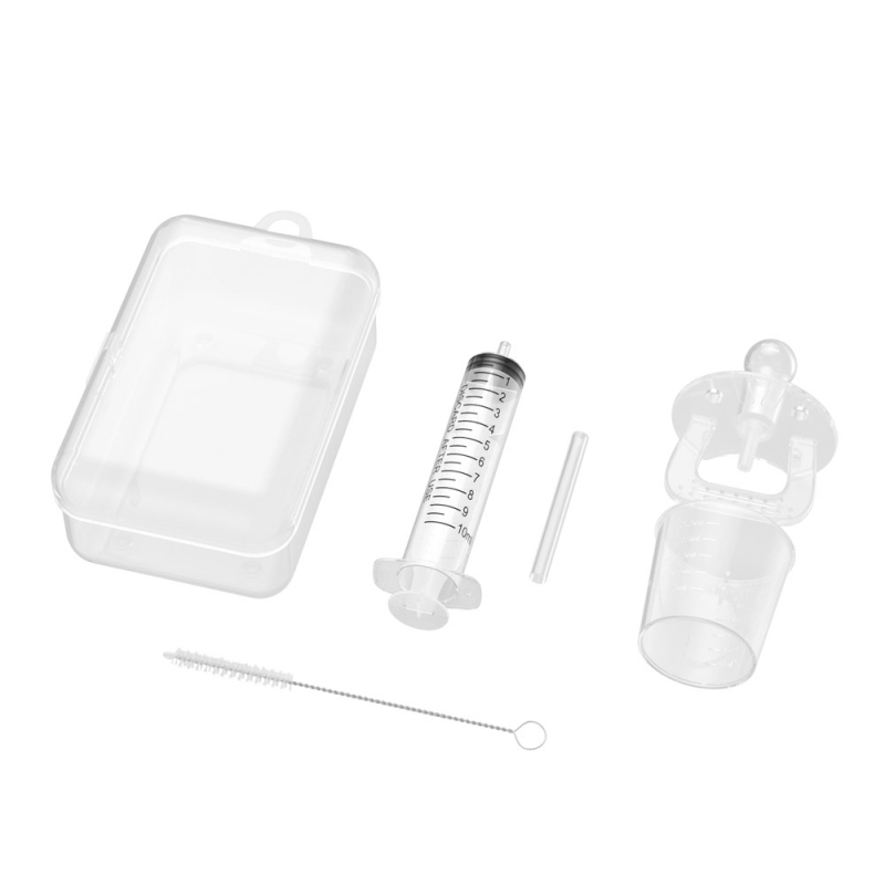 Set za djecu: cuclica za hranjenje i štrcaljka za lijekove, 10 ml, za soku i vodu