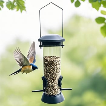 PVC висящ хранилник за птици за градина на открито