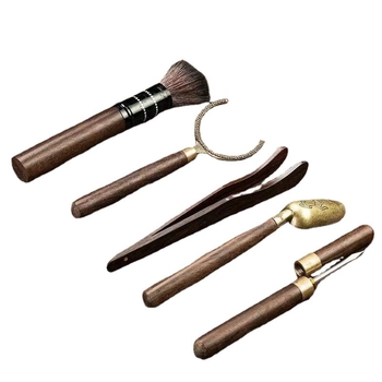 Set de ceremonie a ceaiului, șase piese — accesorii Kung Fu pentru ceai, unelte de pregătire a ceaiului