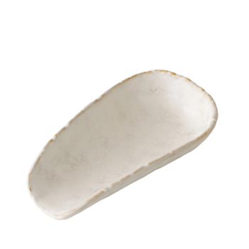 Accesorii ceramice pentru ceremonia ceaiului, crem-alb, lucrate manual, stil Zen japonez, lingură de ceai și spatulă, șase ustensile tradiționale de ceai