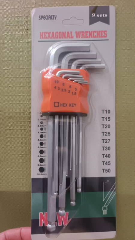 Set de șase chei hexagonale interne (Allen)