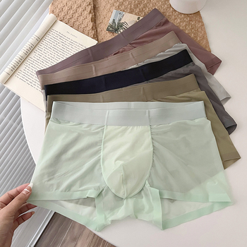Muške bokserice od Ice Silk, prozračan, bez šavova, novi model 2024, velika veličina