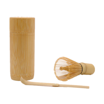 Set de teluri de bambus pentru matcha, ceremonie japoneză a ceaiului