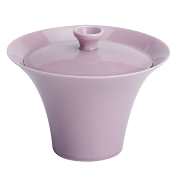 Gaiwan ceramic stil chinezesc nou, mov, pentru uz personal acasă sau la birou, set Gongfu de ceai minimalist și elegant.