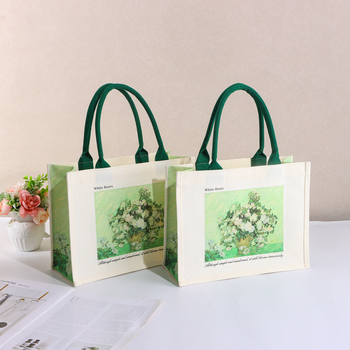 Geantă tote din pânză, capacitate mare, cu logo personalizat