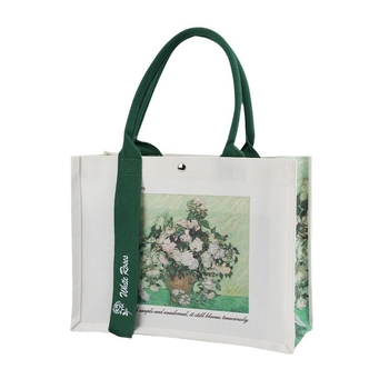 Geantă tote din pânză, capacitate mare, cu logo personalizat