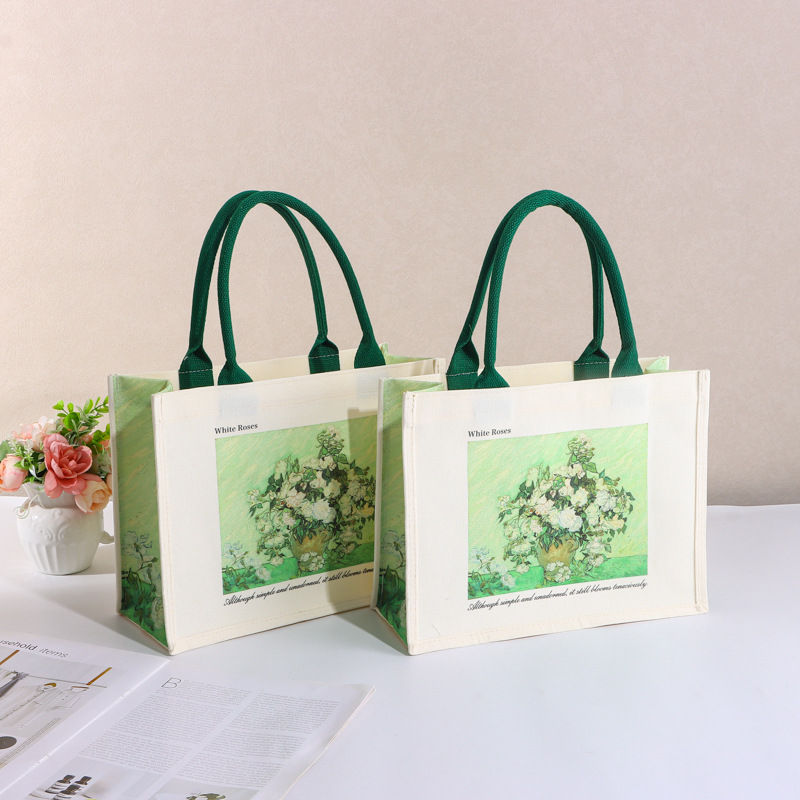 Geantă tote din pânză, capacitate mare, cu logo personalizat