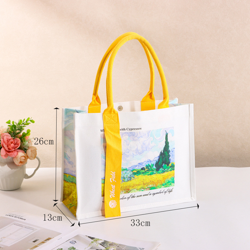 Geantă tote din pânză, capacitate mare, cu logo personalizat