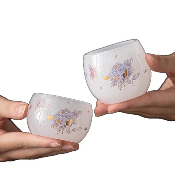 Set de ceai cu gaiwan din sticlă și ceainic Xi Shi, set ceramic de ceai, lux ușor pentru acasă