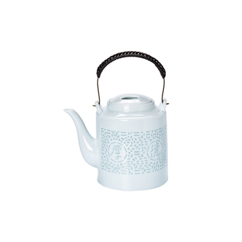 Set Gongfu din porțelan alb de înaltă calitate, cu gaiwan, ceainic și căni – cutie cadou, pentru șase persoane, stil modern minimalist
