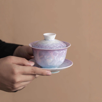 Ceșuță de ceai ceramică cu capac, o singură bucată, glazură de cuptor, pentru femei, utilizare casnică, parte din set Gongfu de ceai