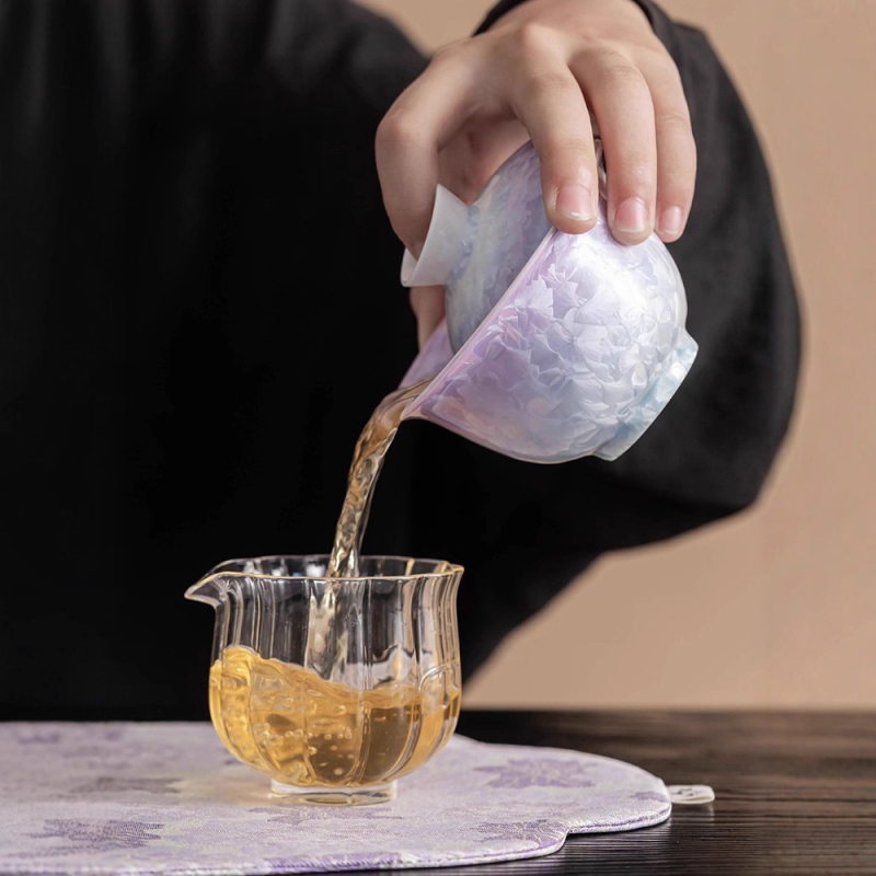 Ceșuță de ceai ceramică cu capac, o singură bucată, glazură de cuptor, pentru femei, utilizare casnică, parte din set Gongfu de ceai