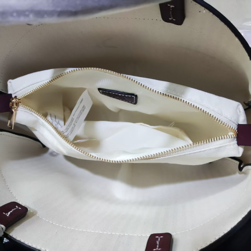Z Family Tote Bag — Дамска торба за рамо от PU с голям капацитет, вътрешни джобове за телефон и лична карта, подплата от платно, открит връх, две дръжки