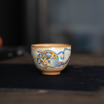 Ceașcă de ceai din porțelan Dunhuang Apsara – stil chinezesc retro, pentru uz casnic