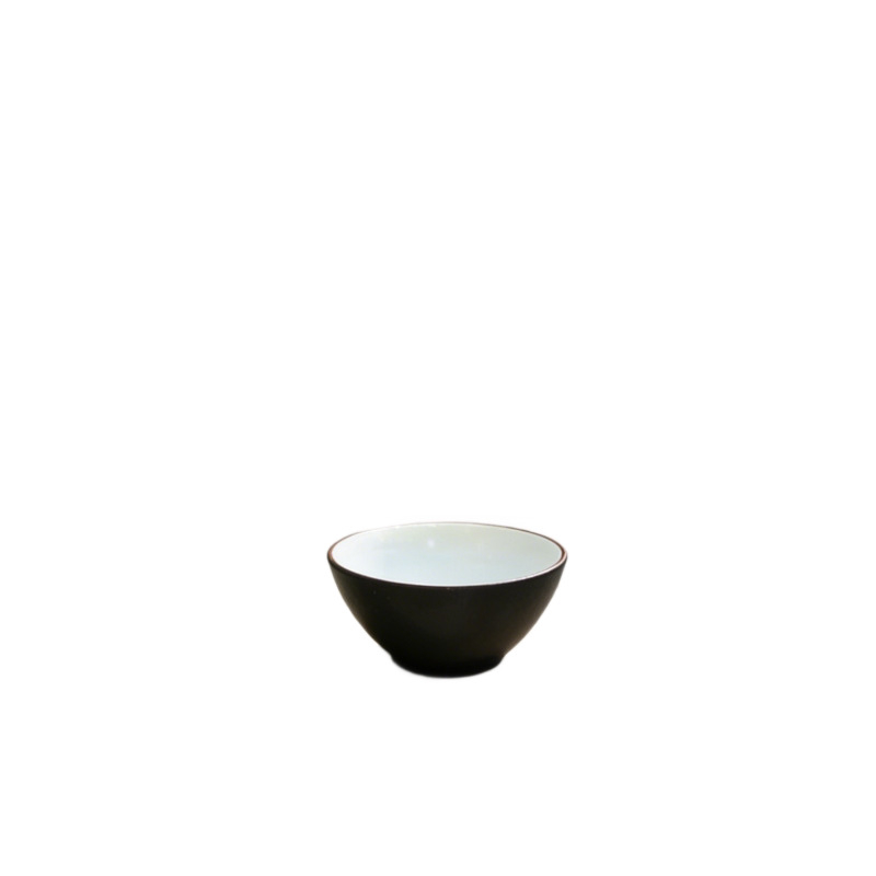 Cească ceramică neagră minimalistă pentru ceremonia Gongfu de ceai – ceașcă de degustare individuală, mică