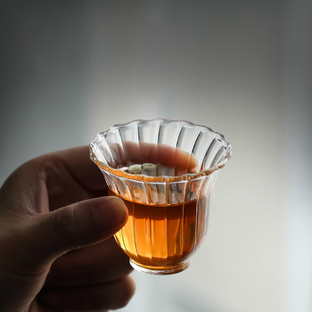 Ceașcă de ceai din sticlă de cristal, mică și transparentă, Gongfu ceai, utilizare casnică
