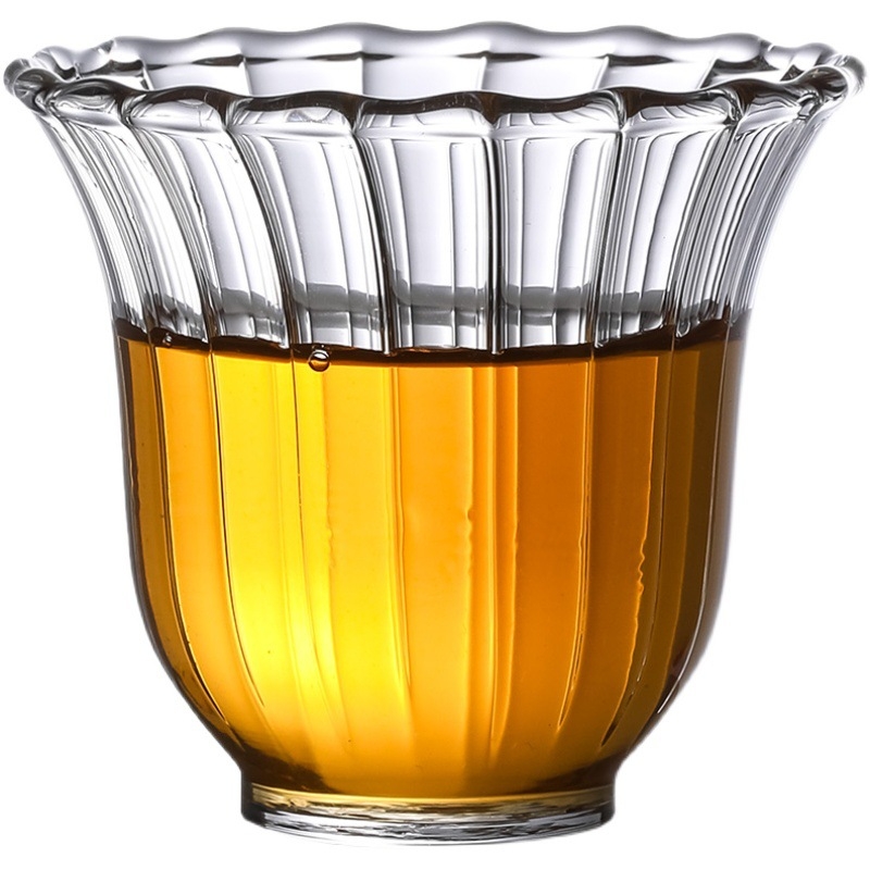 Ceașcă de ceai din sticlă de cristal, mică și transparentă, Gongfu ceai, utilizare casnică