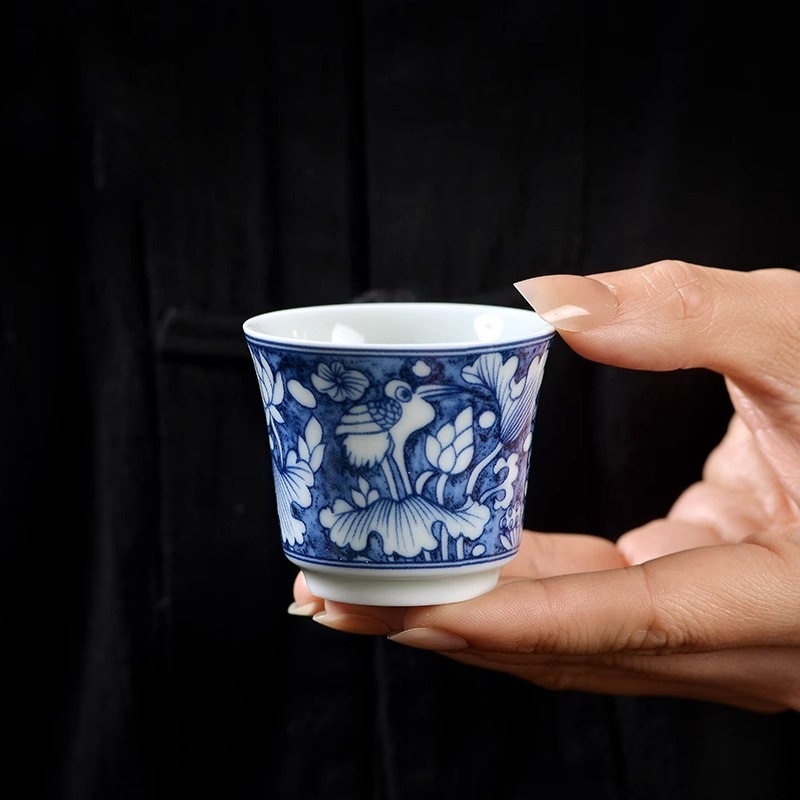 Ceașcă de ceai din ceramică, stil chinezesc, pentru degustare, o singură ceașcă pentru uz casnic și întâmpinarea oaspeților