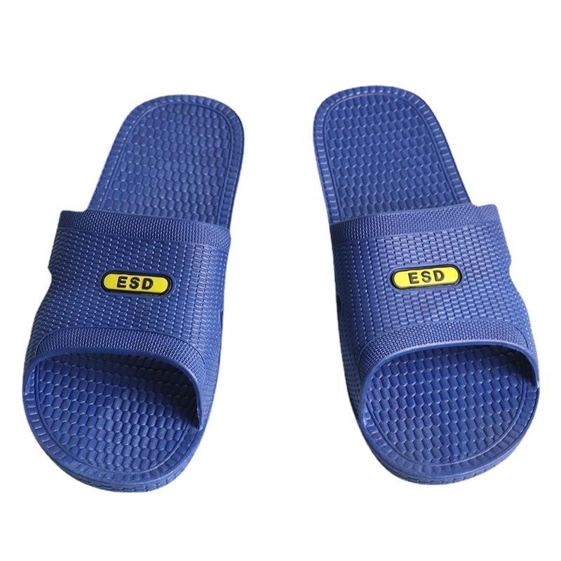 Crne anti-staticke papuče za radionicu, unisex, PVC, SPU materijal, debeli mekani đon
