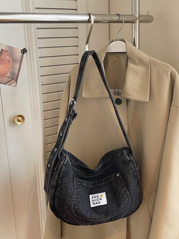 Ženska denim torbica s velikim kapacitetom, 2026 proljeće – casual crossbody torba za svakodnevnu upotrebu