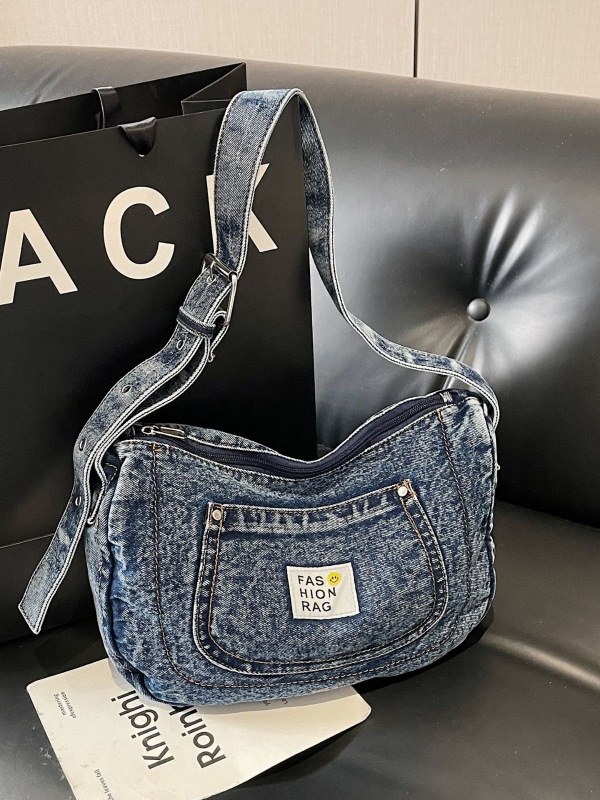 Ženska denim torbica s velikim kapacitetom, 2026 proljeće – casual crossbody torba za svakodnevnu upotrebu