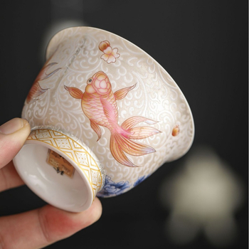 Căniță de ceai Cloisonné cu email argintiu, Gongfu ceai, pentru uz casnic – set cadou într-o cutie