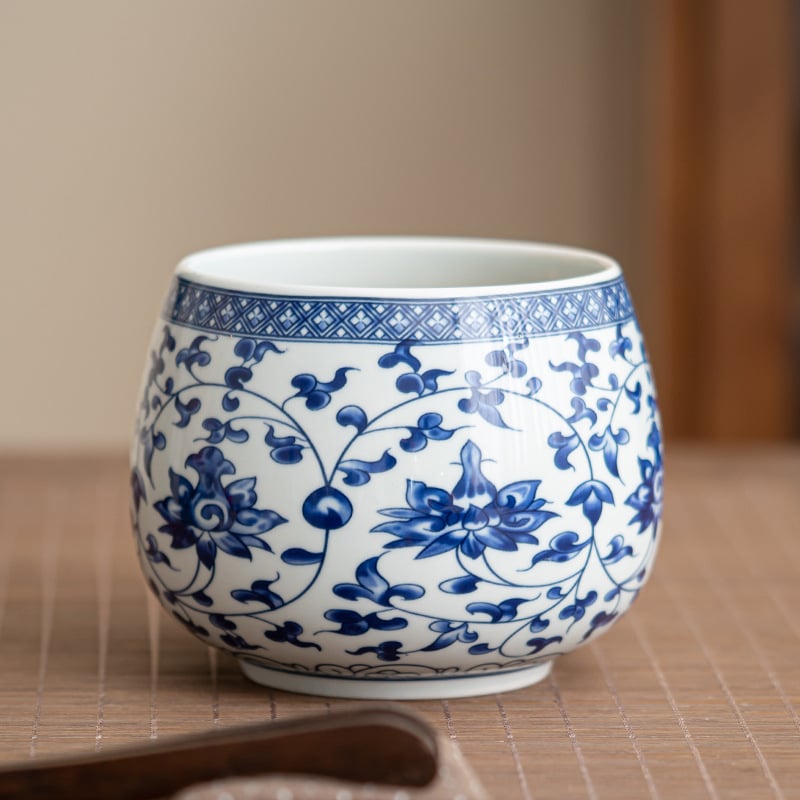 Set ceramic de ceai cu ceainic, cană de apă, cenușar și găleată pentru apă uzată – stil simplu, modern