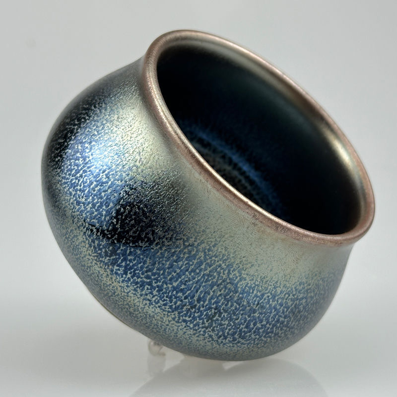 Ceai Blue Kirin Jianzhan, ceașcă de ceai cu formă Buddha Belly, ceramică Jianyang din Fujian, manufactură manuală, capacitate mare