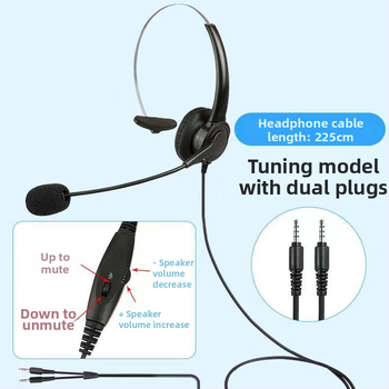 Voice XD900 USB kabelski headset s mikrofonom za PC i mobilni telefon – preko uha, 2 m kabel