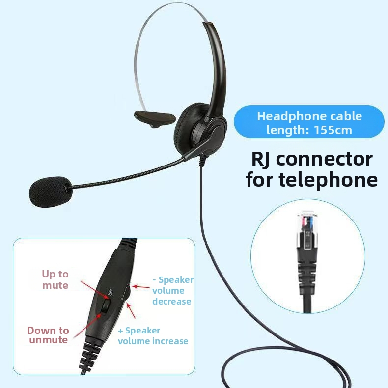 Voice XD900 USB kabelski headset s mikrofonom za PC i mobilni telefon – preko uha, 2 m kabel