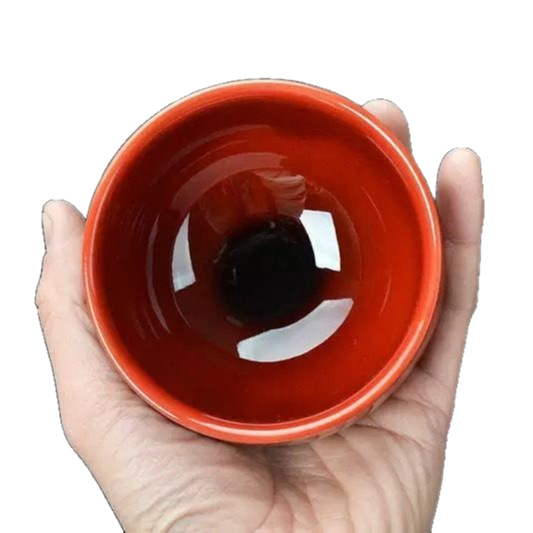 Ceai Jianyang Jianzhan cu dragon roșu ca sângele și phoenix norocos, ceramică Jian Kiln, lucrată manual, arsă cu lemn