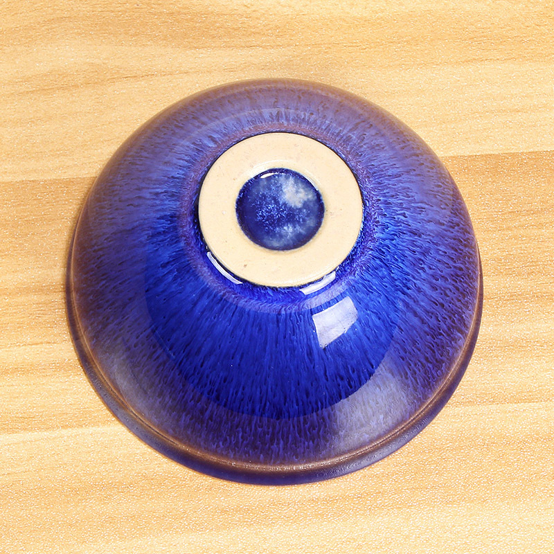Ceașcă de ceai Jian Zhan cu glazură Tianmu, corp ceramic cu strat de fier, ceașcă unică