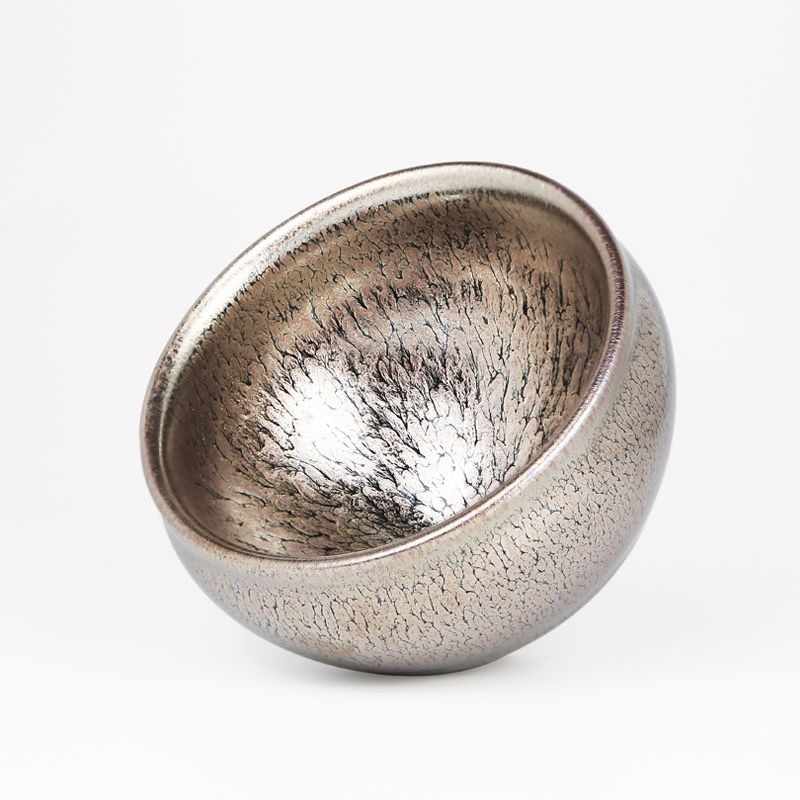 Jianyang Jianzhan cu 100 de flori aurii, ceramică lucrată manual Jian Kiln, ceașcă de ceai Gongfu degustare