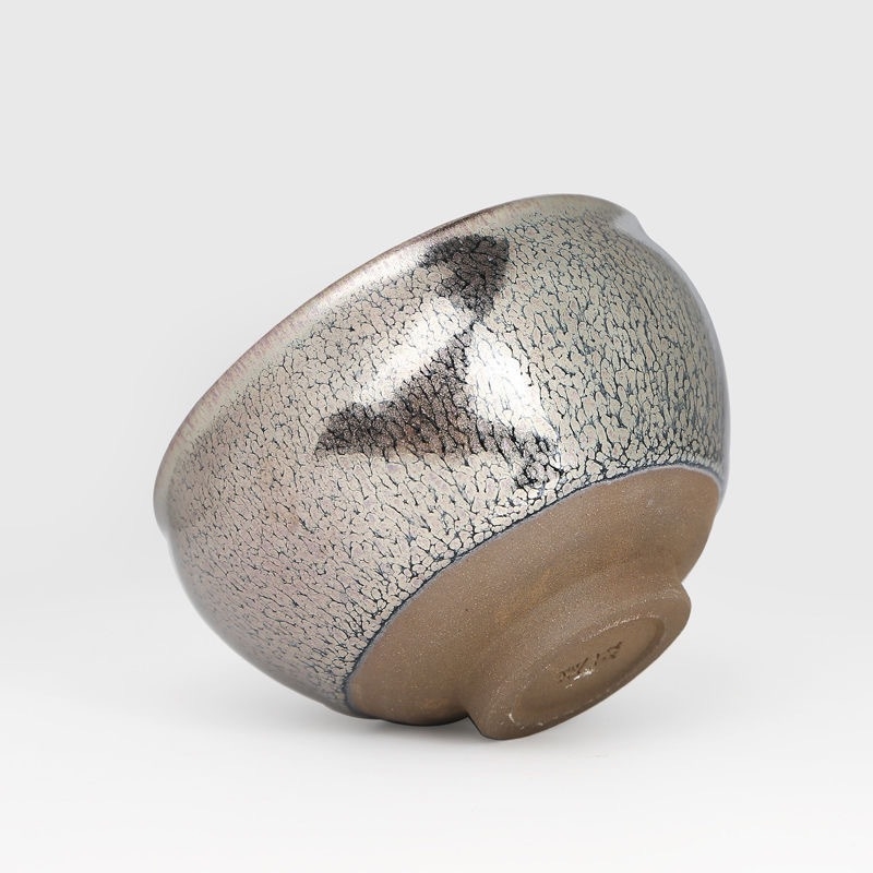 Jianyang Jianzhan cu 100 de flori aurii, ceramică lucrată manual Jian Kiln, ceașcă de ceai Gongfu degustare