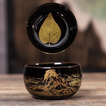 Ceașcă de ceai Tianmu Gongfu, ceramică cu aromă de foiță de aur, pentru degustare personală